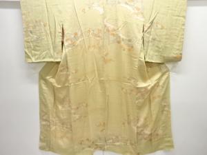 アンティーク　錦紗 雲に菊・楓模様長襦袢